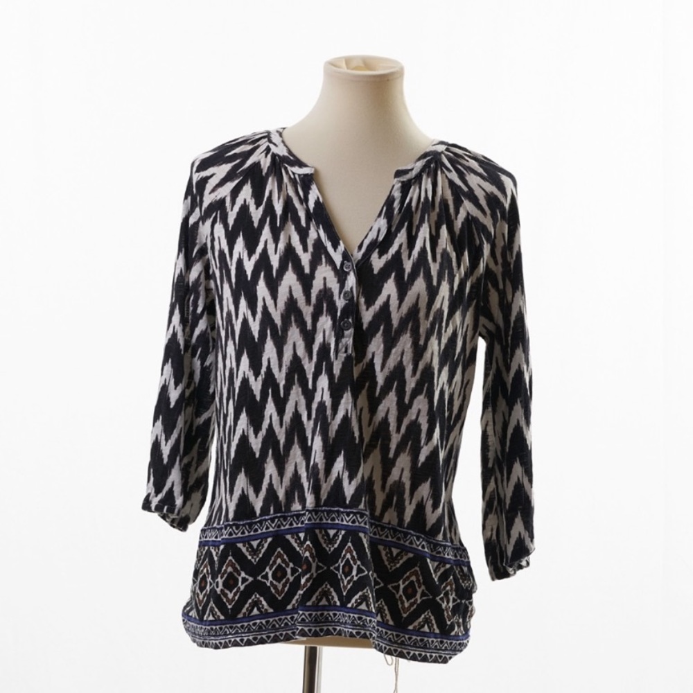 4/$25 Lucky Brand  Black Long Sleeve T- Shirt M *